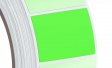 Luminescent colour labels green unprinted 