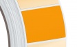 Luminescent colour labels orange