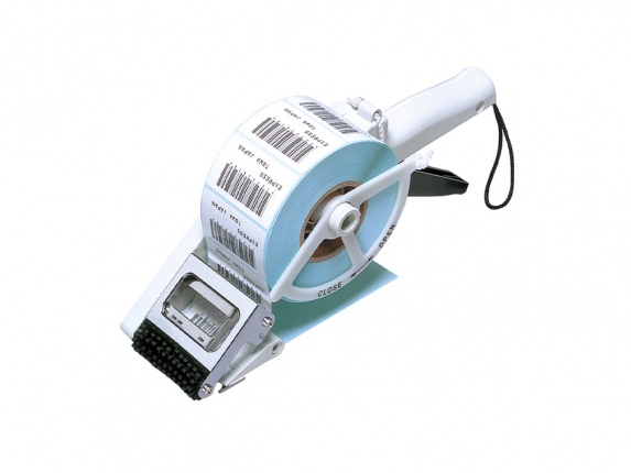 Hand-held label dispenser