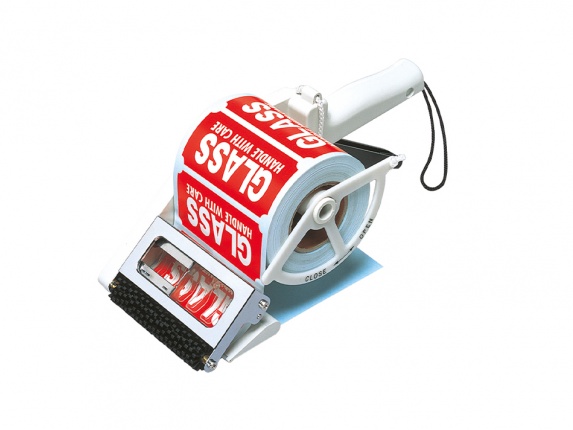 Hand-held label dispenser