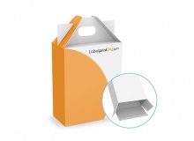 Boîtes avec poignée et languette d'insertion