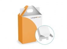 Scatole con manico con fondo a coda di rondine