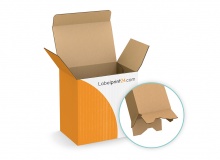 Folding carton with crash lock base - FEFCO 0713