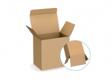 Składane pudełka z klapką do zamykania - FEFCO 0211