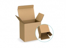 Składane pudełka z klapką do zamykania - klapki przeciwległe - FEFCO 0210