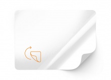 Pellicola PP, bianca, lucida, rimovibile