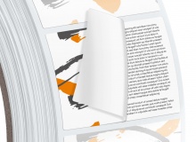 Dwustronne etykiety sandwich