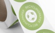Rollenetiketten aus Recyclingpapier