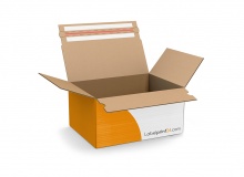Faltkarton mit Automatikboden und Klebestreifen - FEFCO 0703