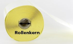 Cores for roll labels