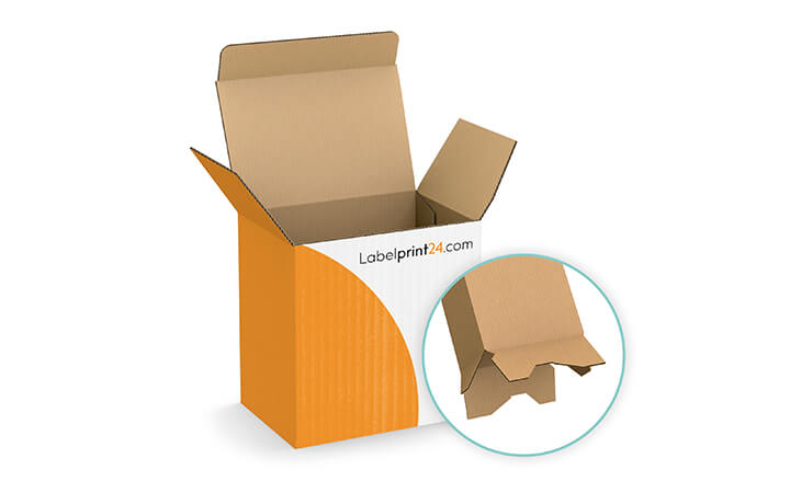 Folding carton with crash lock base