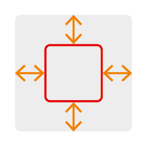 Bleed margin / trapping